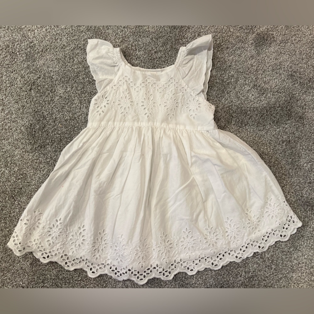 COPY - Baby Gap Eyelet White Dress Size 2t
